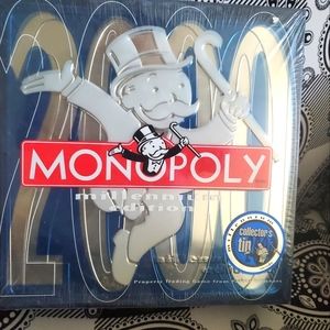 Monopoly Board Game 2000 Collector's Tin Millenium Edition NIP Vintage